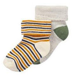 UNISEX SOCKS 2PCK KAI BEIGE/HUID 6-12 22