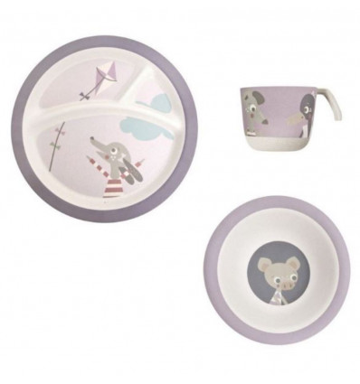 BAMBOO MELAMINE DINNER SET 3 PCS 201