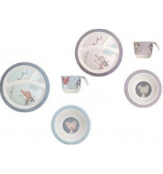BAMBOO MELAMINE DINNER SET 3 PCS FARM