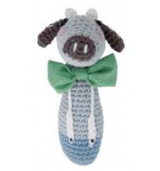 CROCHET RATTLE COW CARL 8