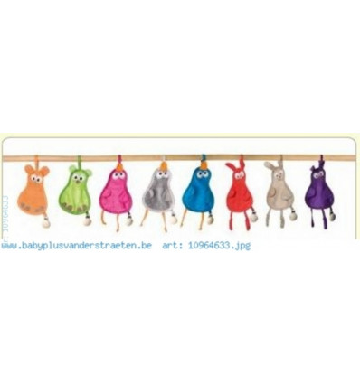 DOUDOU ATTACHE TETINE CANARD FUCHSIA 9