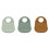 MARU SILICONE BIB 3P PEPPERMINT MIX 22