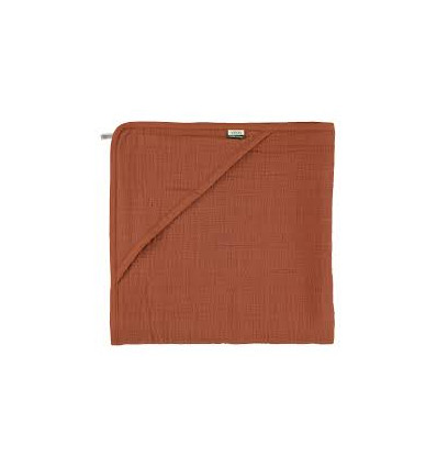 HOODED TOWEL 75X75CM HUSH RUST 25