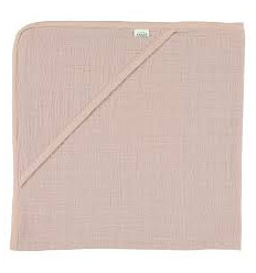 HOODED TOWEL 75X75CM HUSH ROSE 25