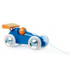 VOITURE DE COURSE BLEUE - ORANGE 9
