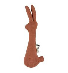 RATTLE RABBIT BLISS CORAL 25