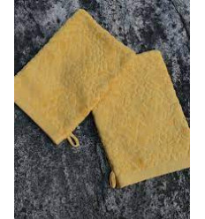 BATH MITT 2-PACK - FALL YELLOW 24