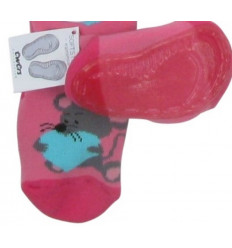 CHAUSETTES ANTI DERAPANT ROSE 5