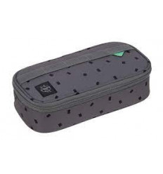 SCH SPACY PENCIL CASE BOLD EDGES GREY 25