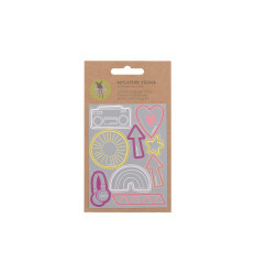 REFLECTIVE STICKER RAINBOW 25