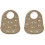 TILDA SILICONE BIB 2P DOG / OAT MIX 22