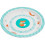 PLATE WITH SILICONE LITTLE TREE FOX BLEU