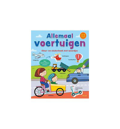 KLEUR/ STICKERBOEK - VOERTUIGEN 3-5Y 23