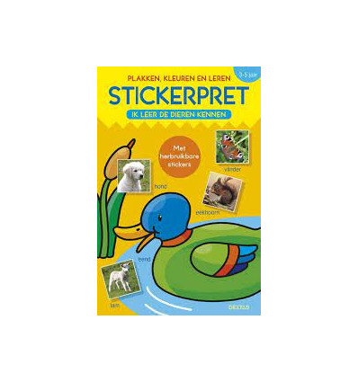 STICKERPRET LEER DE DIEREN KENNEN 3-5 23
