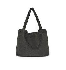 DARK GREY TEDDY MOM-BAG 23