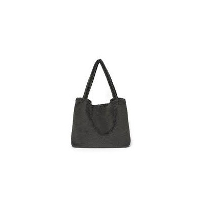 DARK GREY TEDDY MOM-BAG 23