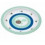 PLATE WITH SILICONE WILDLIFE TURTLE NAVY