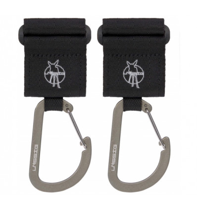 CAS STROL HOOK +CARABIN 2P BLACK 25