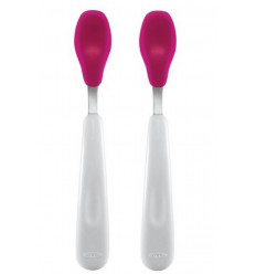 ENSEMBLE 2 CUILLERES PR NOURRIR PINK 21