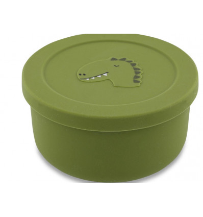 SILICONE SNACK POT WITH LID-MR DINO 25