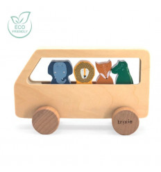 WOODEN ANIMAL BUS 25