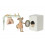 MINIATURE DRYING RACK W. PEGS 23
