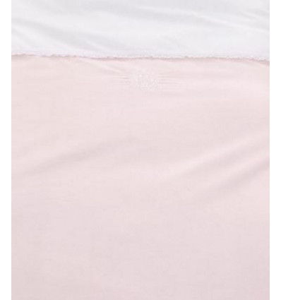 WIT/ROZE KATOENEN DONSDEKENHOESJE &