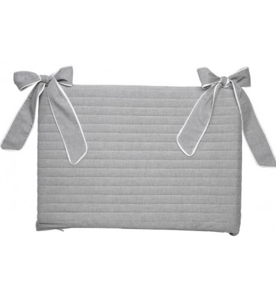 BEDOMRANDER MET GRIJZE CHEVRON PRINT EN
