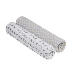 SWADDLE & BURP BLANKET 2PCS RIDDLE XL 8