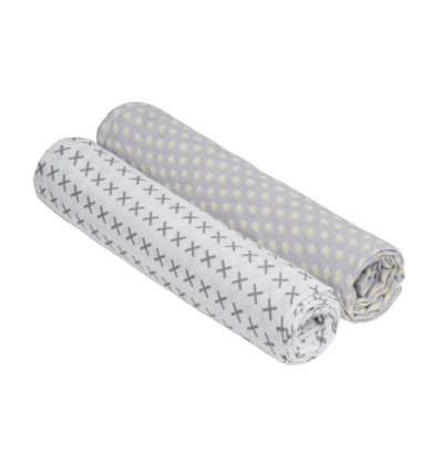 SWADDLE & BURP BLANKET 2PCS RIDDLE XL 8