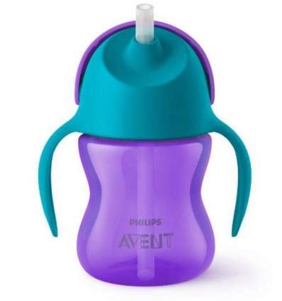 GOBELET AVEC PAILLE200ML GIRL MAUVE 24