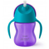 GOBELET AVEC PAILLE200ML GIRL MAUVE 24