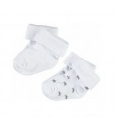 U SOCKS 2 PCK LEVI STARS WHITE 3-6M 21