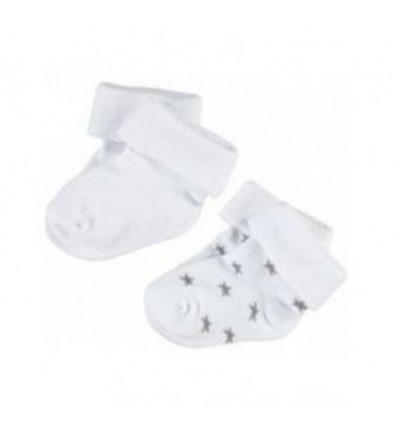 U SOCKS 2 PCK LEVI STARS WHITE 3-6M 21