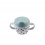 DOTS 2 HANDLE SPOUT CUP BLUE 21
