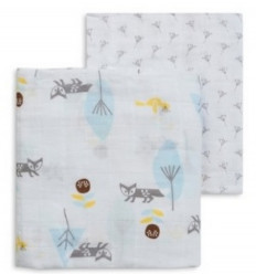 SWADDLE SET 2 ST 70X60CM FOX 20