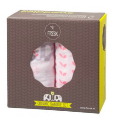 SWADDLE SET 2 ST. 70X60 CM ELEFANT 8