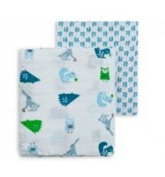 SWADDLE SET 2 ST 70X60CM EKHORN 20