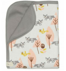 BABY BLANKET FOX PINK 21