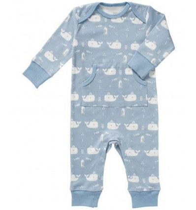PYJAMA ZONDER VOET FOX BLUE SIZE 0-3M 20