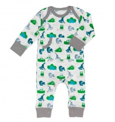 PYJAMA ZONDER VOET EKHORN GREEN SIZE: 3-