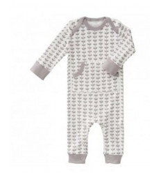 PYJAMA ZONDER VOET LEAVES GREY 0-3M 20