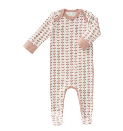 PYJAMA MET VOET LEAVES MELLOW ROSE SIZE