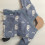 WIKKELVESTJE WHALE BLUE FOG SIZE 0-3M 20