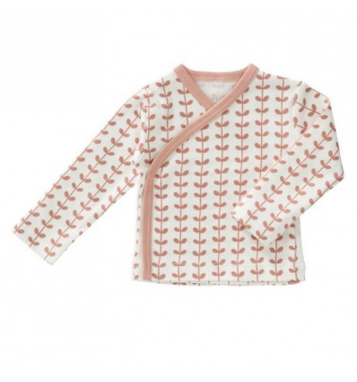 WIKKELVESTJE LEAVES MELLOW ROSE SIZE 0-3