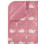 BLANKET COT/VELOURS 80X100 WHALE ROSE 21