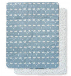 BOXKLEED 77X97CM WHALE BLUE FOG 20