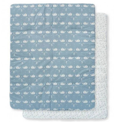 BOXKLEED 77X97CM WHALE BLUE FOG 20