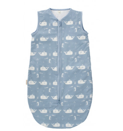 SLAAPZAK GEVOERD WHALE BLUE FOG SIZE: 6-