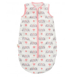 SLAAPZAK GEVOERD ELEFANT PINK SIZE: 6-12